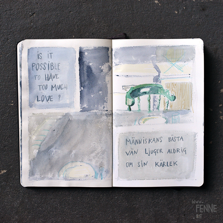 summer sketches | A5 Moleskine sketchbook | www.Fenne.be