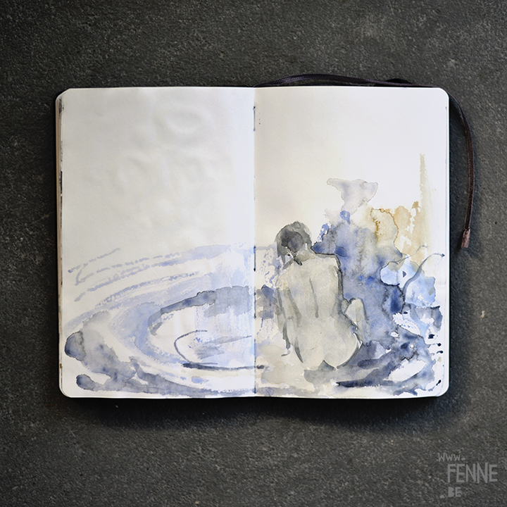 summer sketches | A5 Moleskine sketchbook | www.Fenne.be