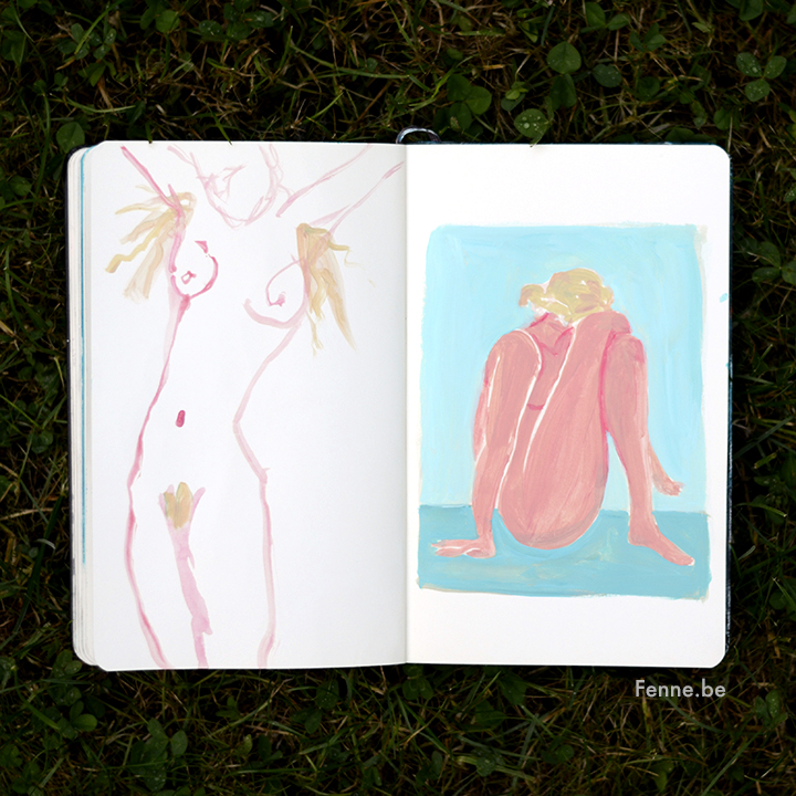 Moleskine sketchbook | www.Fenne.be