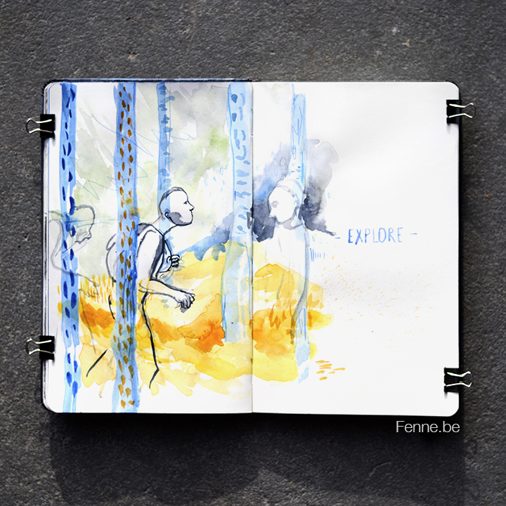 Inside my sketchbook | blogging at www.Fenne.be | Art, travel, Scandinavia