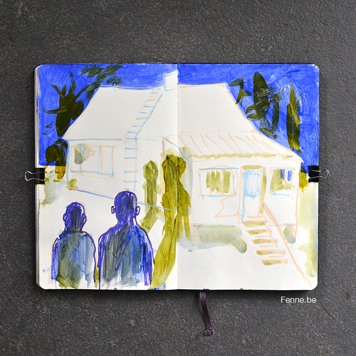 Moleskine sketchbook update | Artist, artlife, sketching | www.Fenne.be