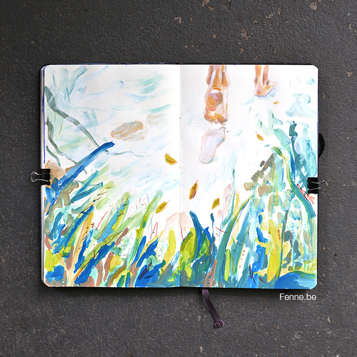 Moleskine sketchbook update | Artist, artlife, sketching | www.Fenne.be