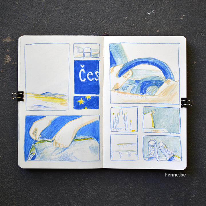 Inside my sketchbook | art blog on www.Fenne.be | travelsketches