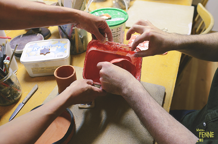 Workshop ceramics part 2: glazing| blog on www.Fenne.be