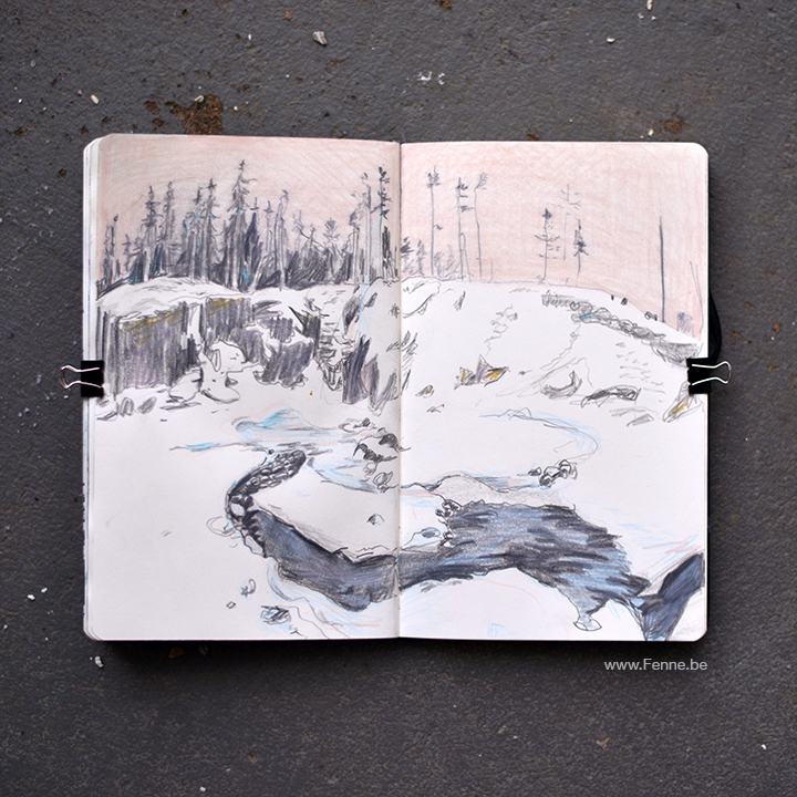 Inside my sketchbook | art blog, drawings, moleskine | www.Fenne.be