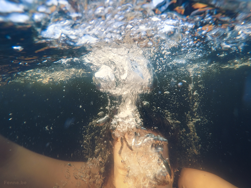 Early morning swim in the lake, Sweden, Dalarna, freedom, gopro, www.Fenne.be