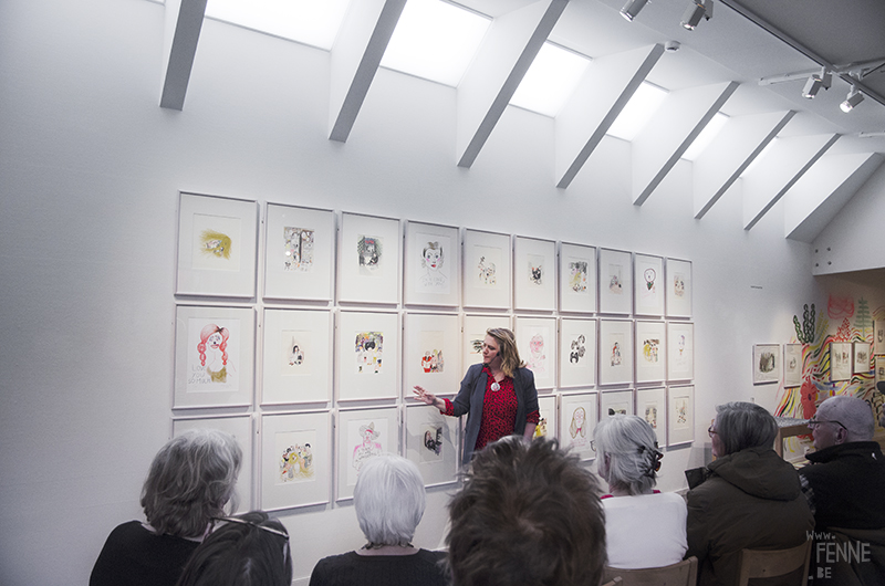 Kitty Crowther lecture + exhibition, Uppsala, Sweden, 2019, www.Fenne.be