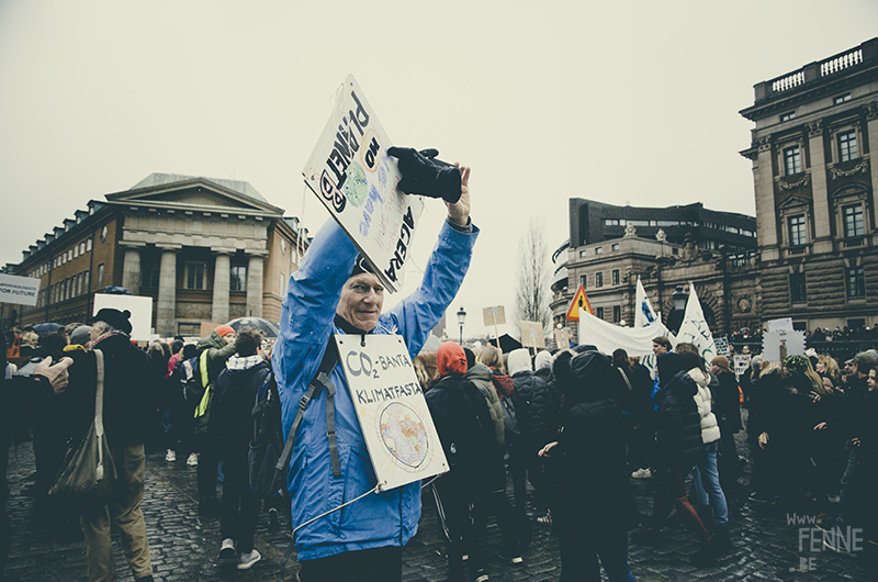 #FridaysForFuture, climate action strike, Stockholm March 2019, Klimatstrejk, Greta Thunberg, www.Fenne.be