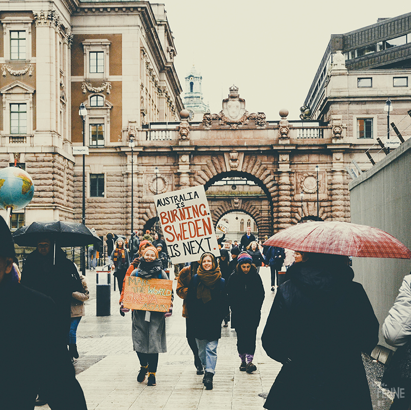 #FridaysForFuture, climate action strike, Stockholm March 2019, Klimatstrejk, Greta Thunberg, www.Fenne.be