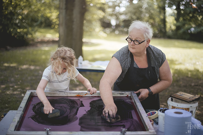 Kunst Academie Kontich, Gask, Antwerp Belgium, Screen printing workshop, www.Fenne.be