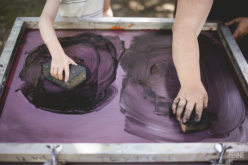 Kunst Academie Kontich, Gask, Antwerp Belgium, Screen printing workshop, www.Fenne.be