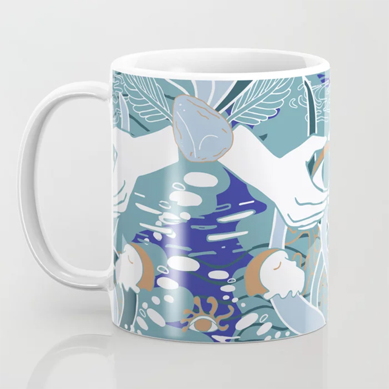 Inspired by Riverside by Agnes Obel, pattern design by Fenne Kustermans, available on Redbubble and Society6, www.Fenne.be