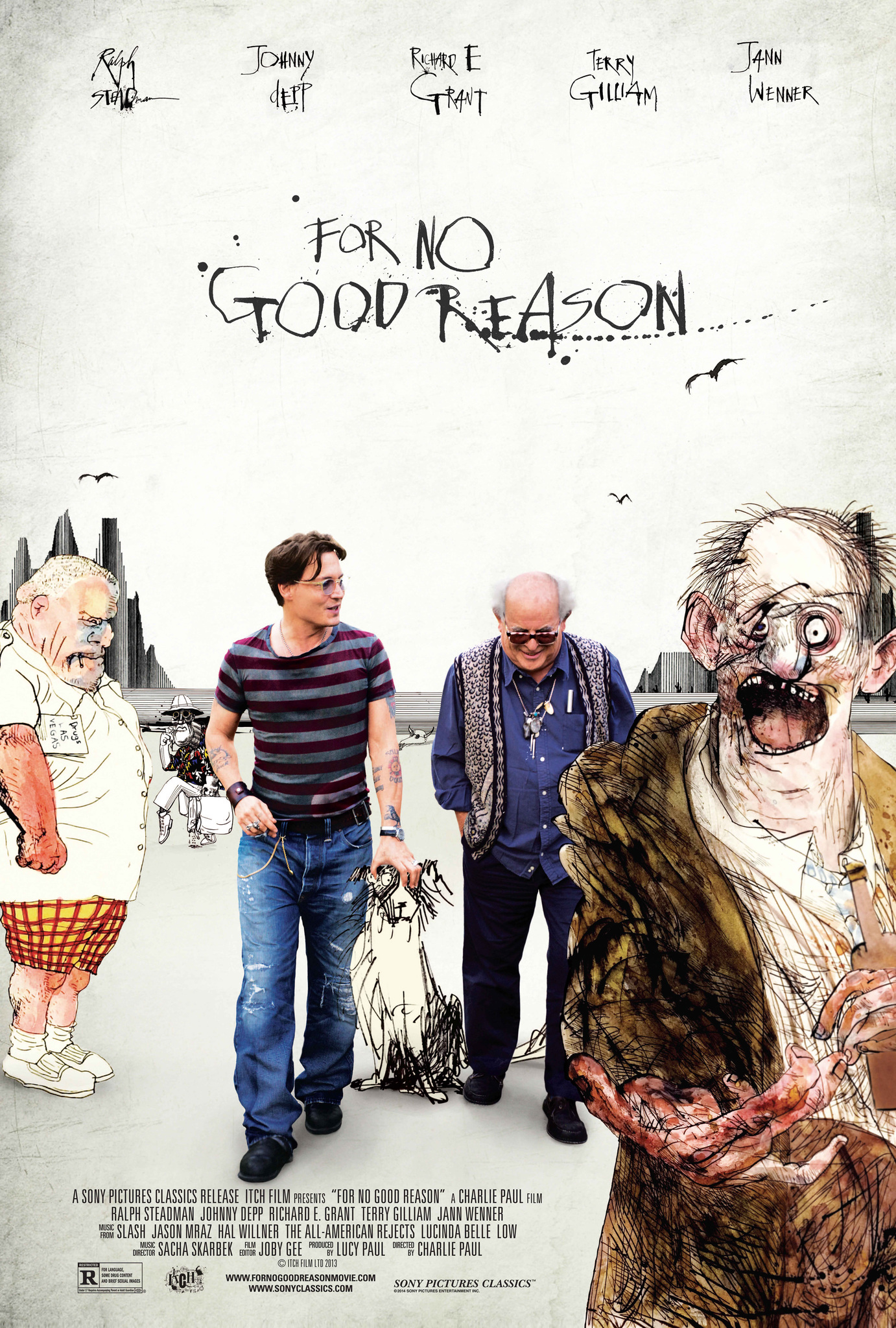 Johnny Depp, Ralp Steadman, For no good reason documentary, www.Fenne.be