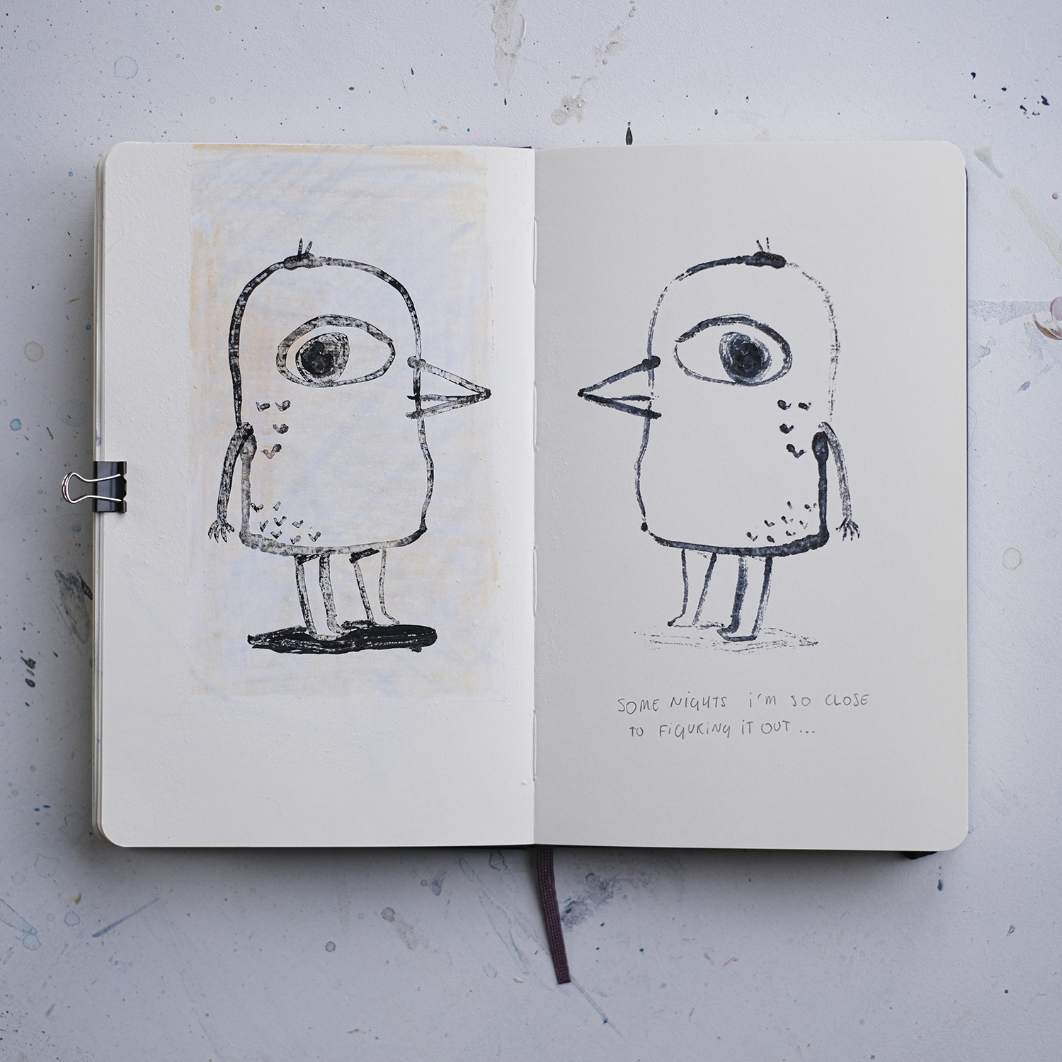 Inside my sketchbook, moleskine sketchbook, illustration, illustrator, pencil drawings, daily sketching, www.Fenne.be