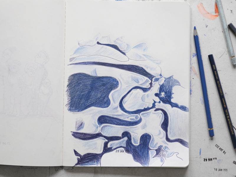 Inside my sketchbook, moleskine sketchbook, illustration, illustrator, pencil drawings, daily sketching, www.Fenne.be