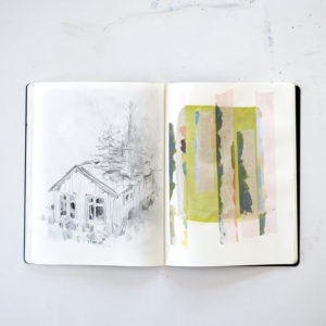 Fenne Kustermans sketchbook mixed media, April and May, www.Fenne.be