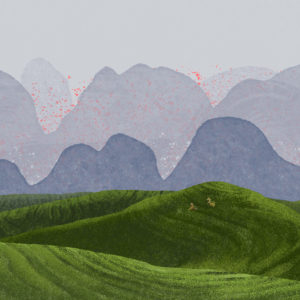 Tea field, growing tea, tea lover, tea illustration, www.Fenne.be