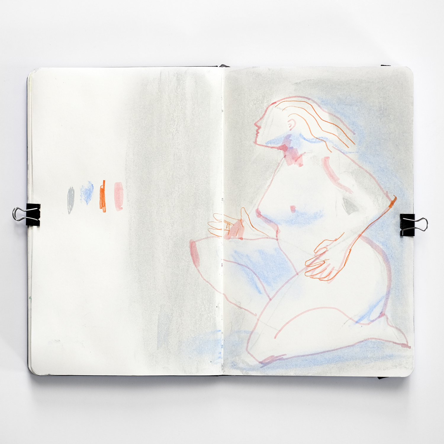 Illustrator's sketchbook, Moleskine and Royal Talens sketchbooks, mixed media sketches, www.Fenne.be