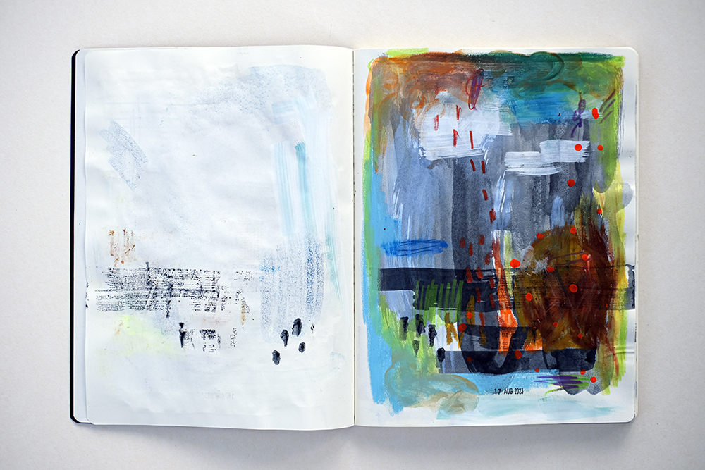 Illustrator's sketchbook, Moleskine and Royal Talens sketchbooks, mixed media sketches, www.Fenne.be