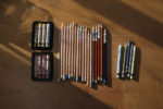 Art haul: luminance pencils, Derwent drawing pencils, caran d'ache neocolors, Talens gouache paint, www.fenne.be