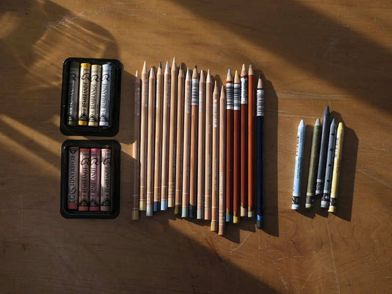 Art haul: luminance pencils, Derwent drawing pencils, caran d'ache neocolors, Talens gouache paint, www.fenne.be