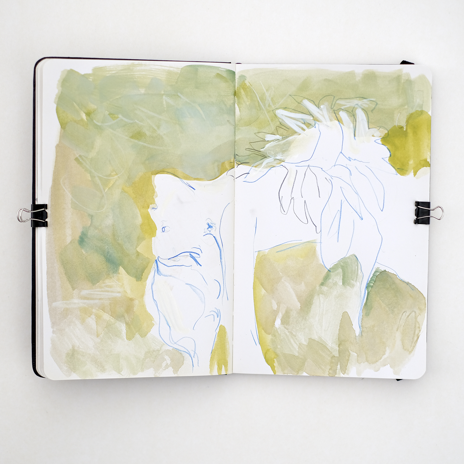 Sketchbook October, daily sketchbook practice, European sketchbook artist, mixed media art, illustration artist, drawing practice, www.Fenne.be
