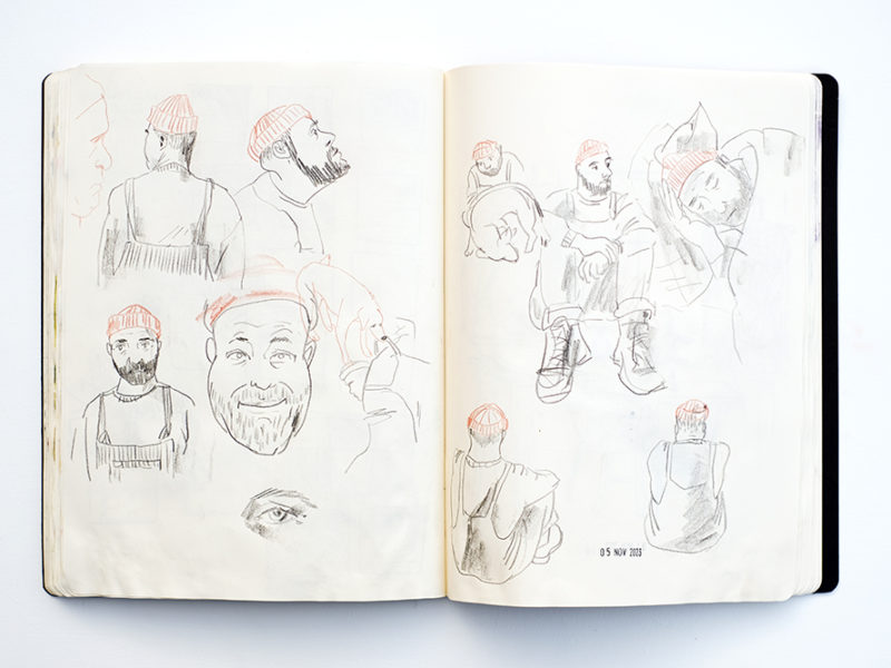 Folktale week sketches 2023, moleskine sketchbook, www.Fenne.be