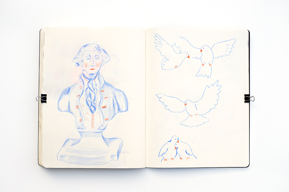 November sketchbook pages, Patreon zoom sketching, European Belgian illustrator, www.Fenne.be