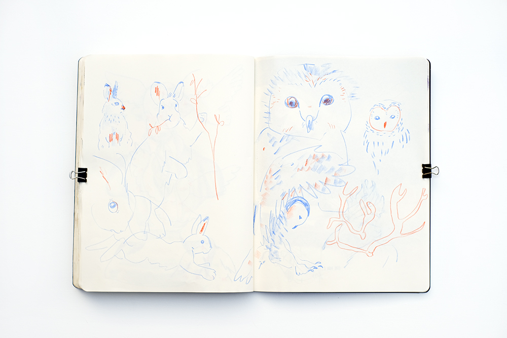 November sketchbook pages, Patreon zoom sketching, European Belgian illustrator, www.Fenne.be