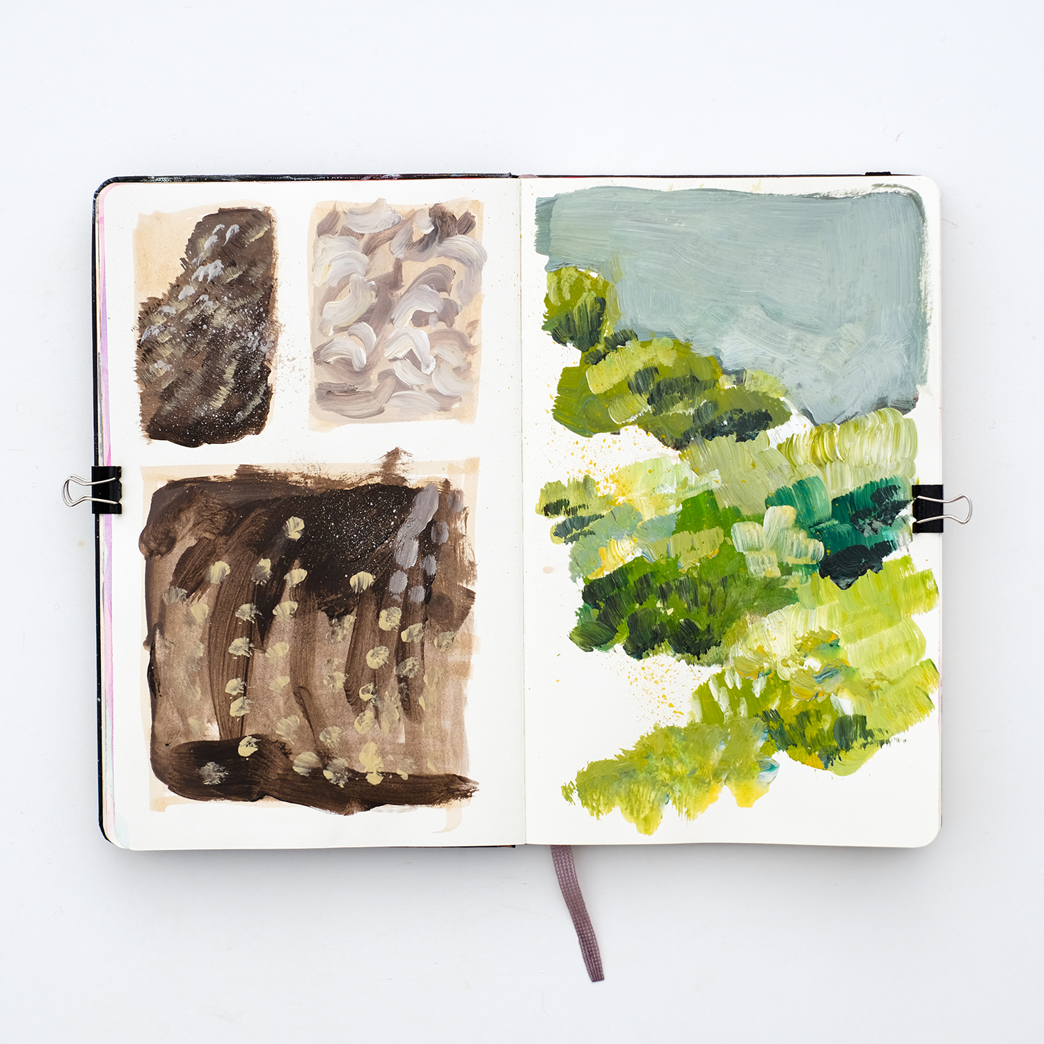 Drawing natural textures and mark-making, sketchbook, www.Fenne.be