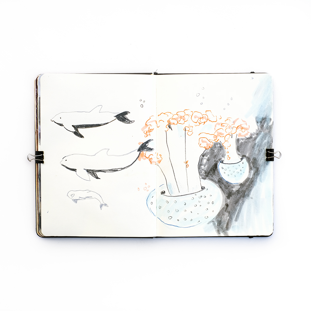 Fenne's sketchbook from March, Patreon sessions and art journal, www.Fenne.be