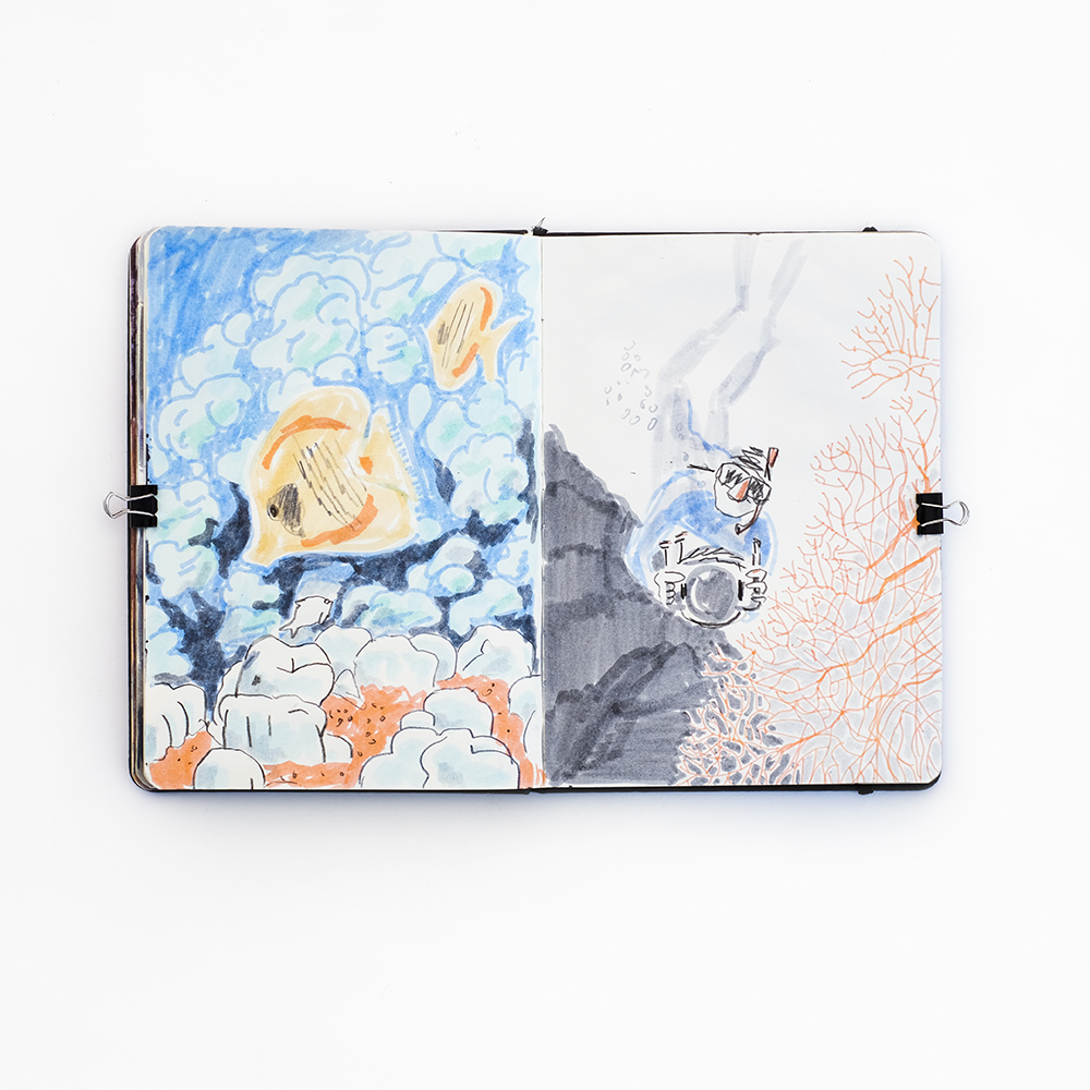 Fenne's sketchbook from March, Patreon sessions and art journal, www.Fenne.be