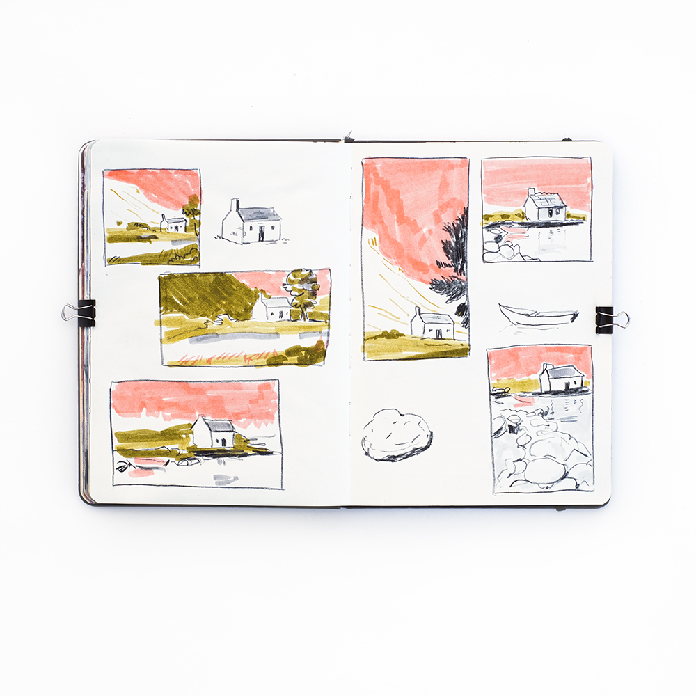 Fenne's sketchbook from March, Patreon sessions and art journal, www.Fenne.be