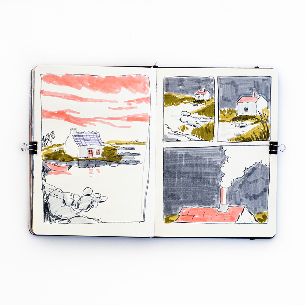 Fenne's sketchbook from March, Patreon sessions and art journal, www.Fenne.be