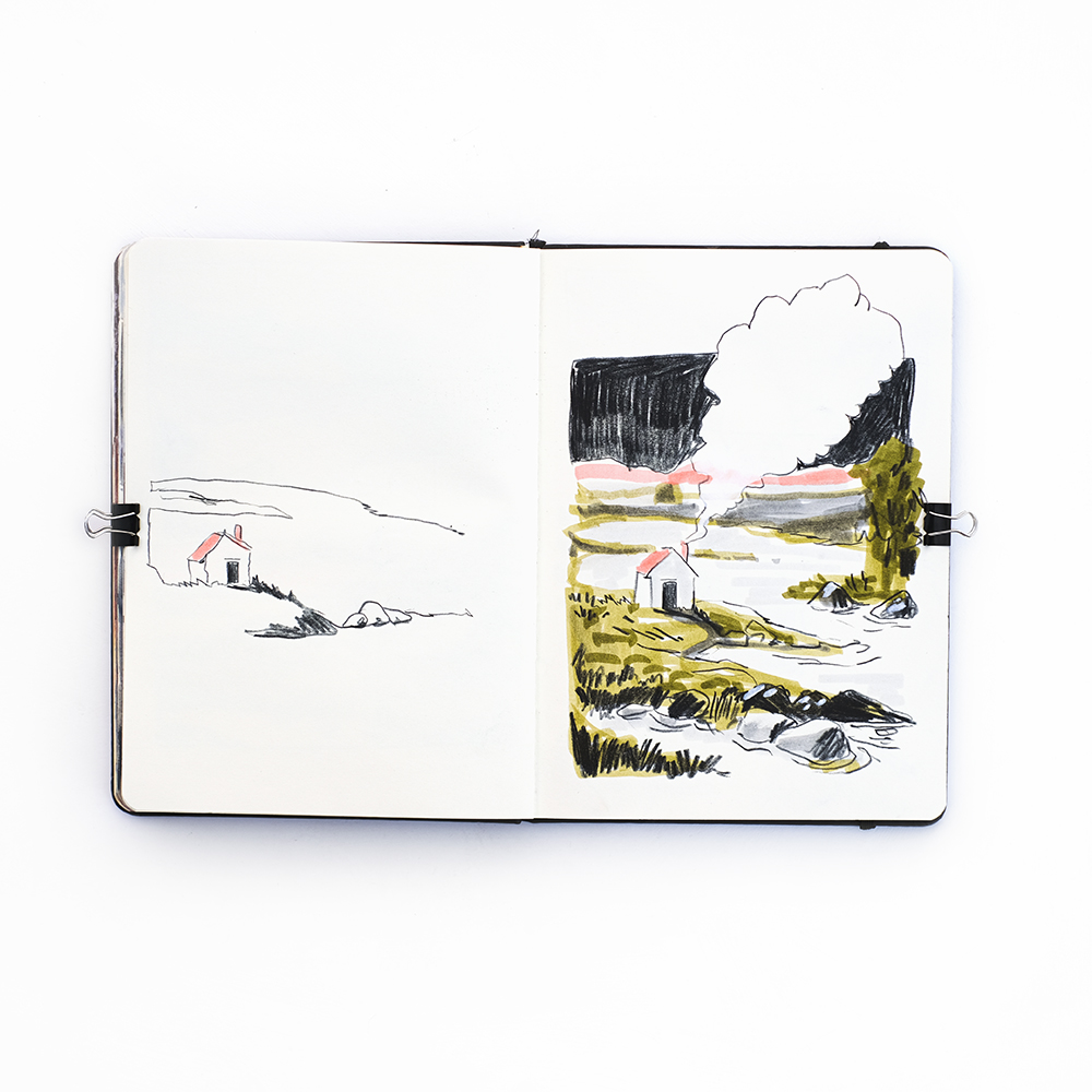 Fenne's sketchbook from March, Patreon sessions and art journal, www.Fenne.be