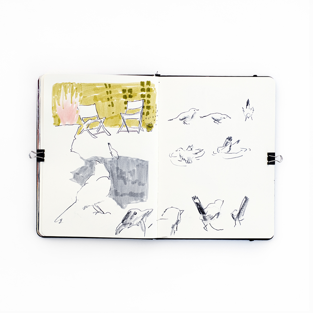 Fenne's sketchbook from March, Patreon sessions and art journal, www.Fenne.be