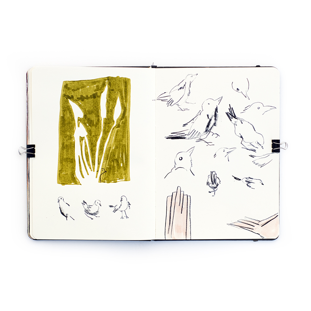 Fenne's sketchbook from March, Patreon sessions and art journal, www.Fenne.be