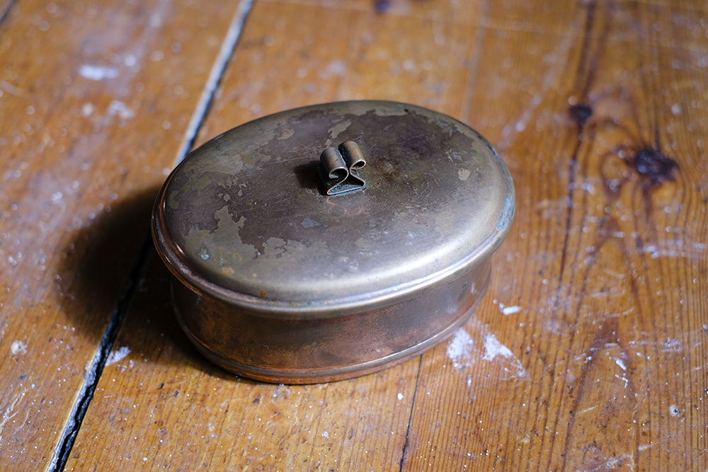 Copper pot, loppis Sweden, cleaning second hand copper, www.Fenne.be