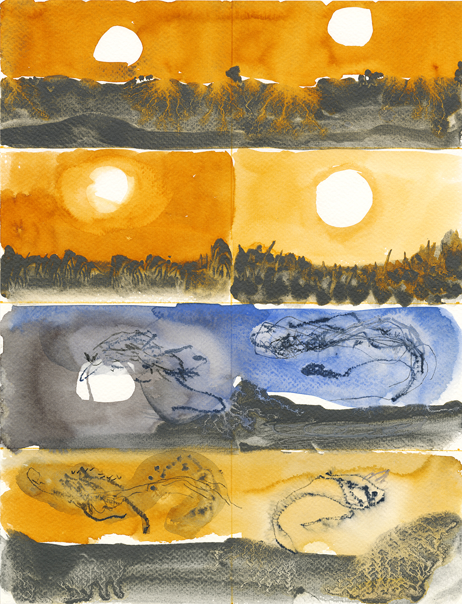 Winter Solstice celebration drawing, Mor art group, workshop, www.Fenne.be