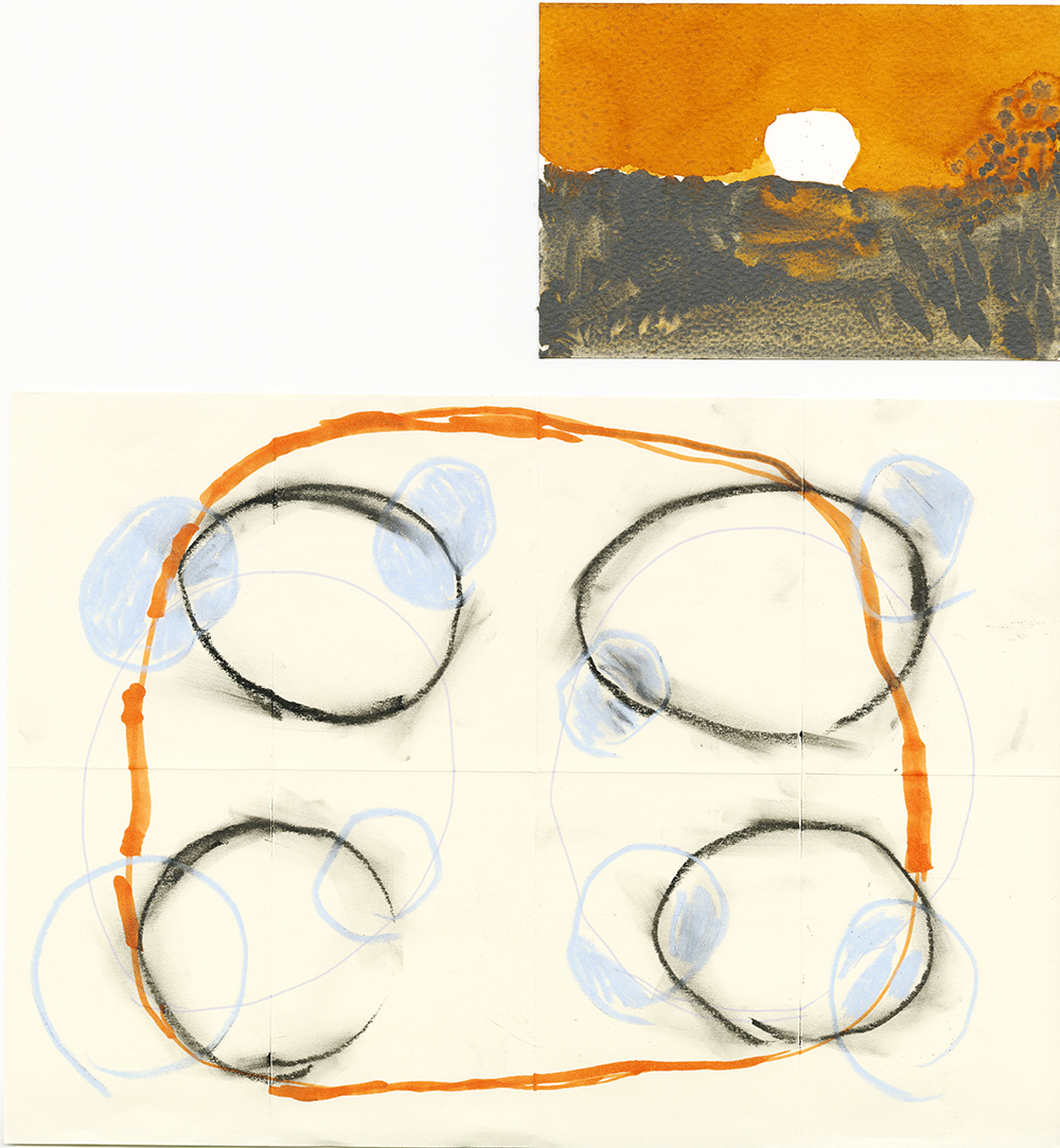 Winter Solstice celebration drawing, Mor art group, workshop, www.Fenne.be