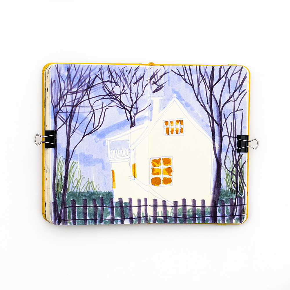 Winter sketchbook, Patreon sessions and nature drawings, www.Fenne.be