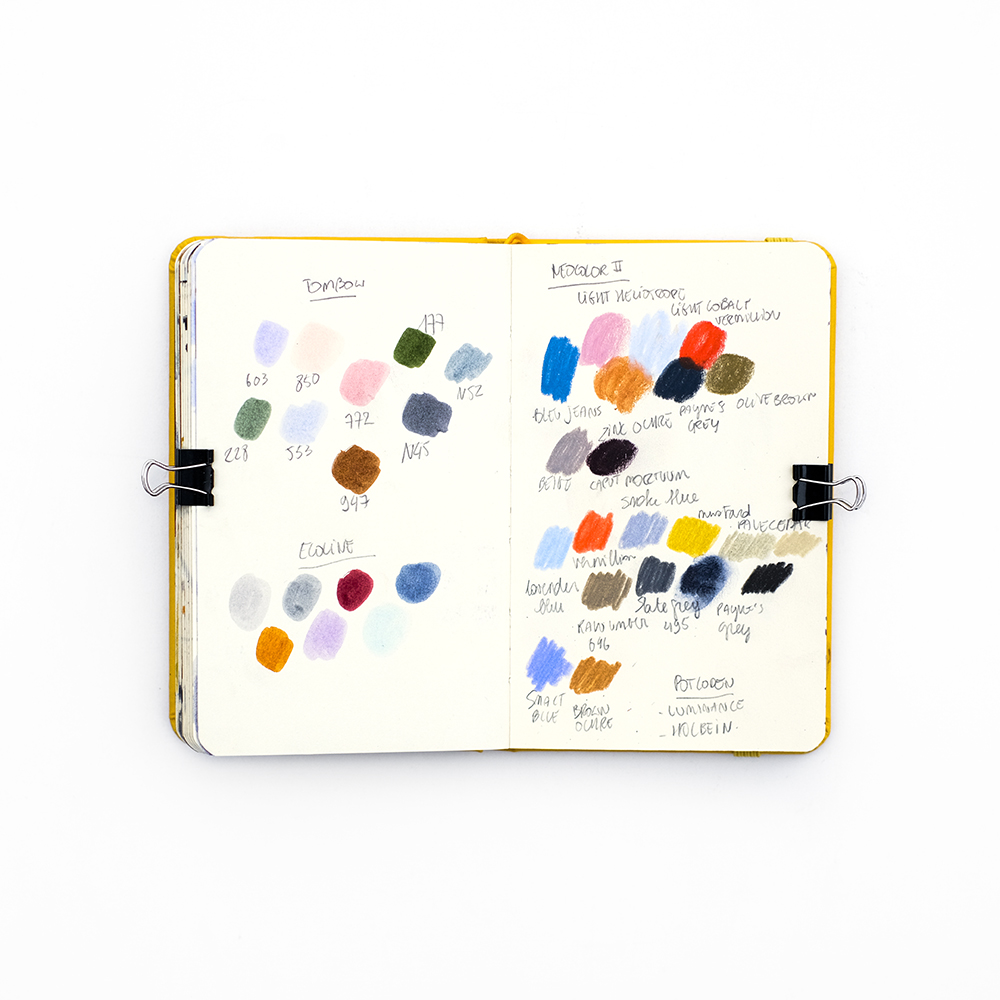 Winter sketchbook, Patreon sessions and nature drawings, www.Fenne.be