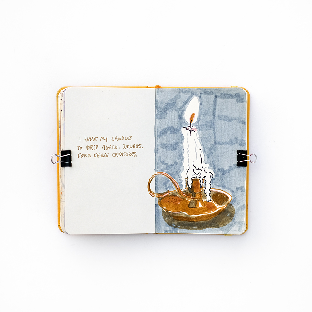 Winter sketchbook, Patreon sessions and nature drawings, www.Fenne.be